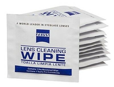 Zeiss Lens Cleaning 100 Wipes Eye Glasses Computer Optical Lense Cleaner