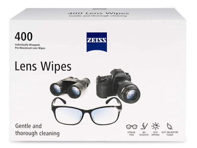 400  Zeiss Pre-moistened Lens Lcd Led Screen Optical Camera Cleaning Cloth Wipes